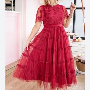 Ivy City Co Red Maxi Dress